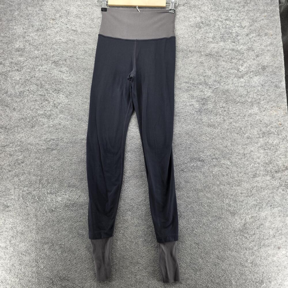 Nike Yoga Pants Womens Small Gray Black High Rise Stretch Athletic Leggings